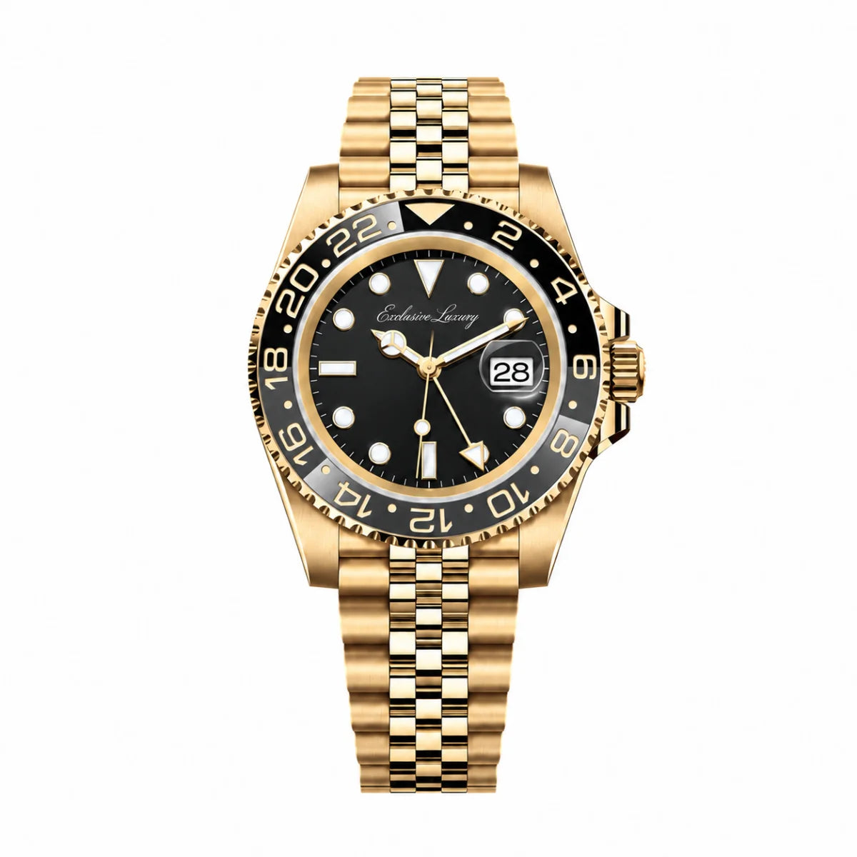 World Explorer Gmt – Bicolor Edition | Stainless Steel & Gold Tone — Exclusive Luxury