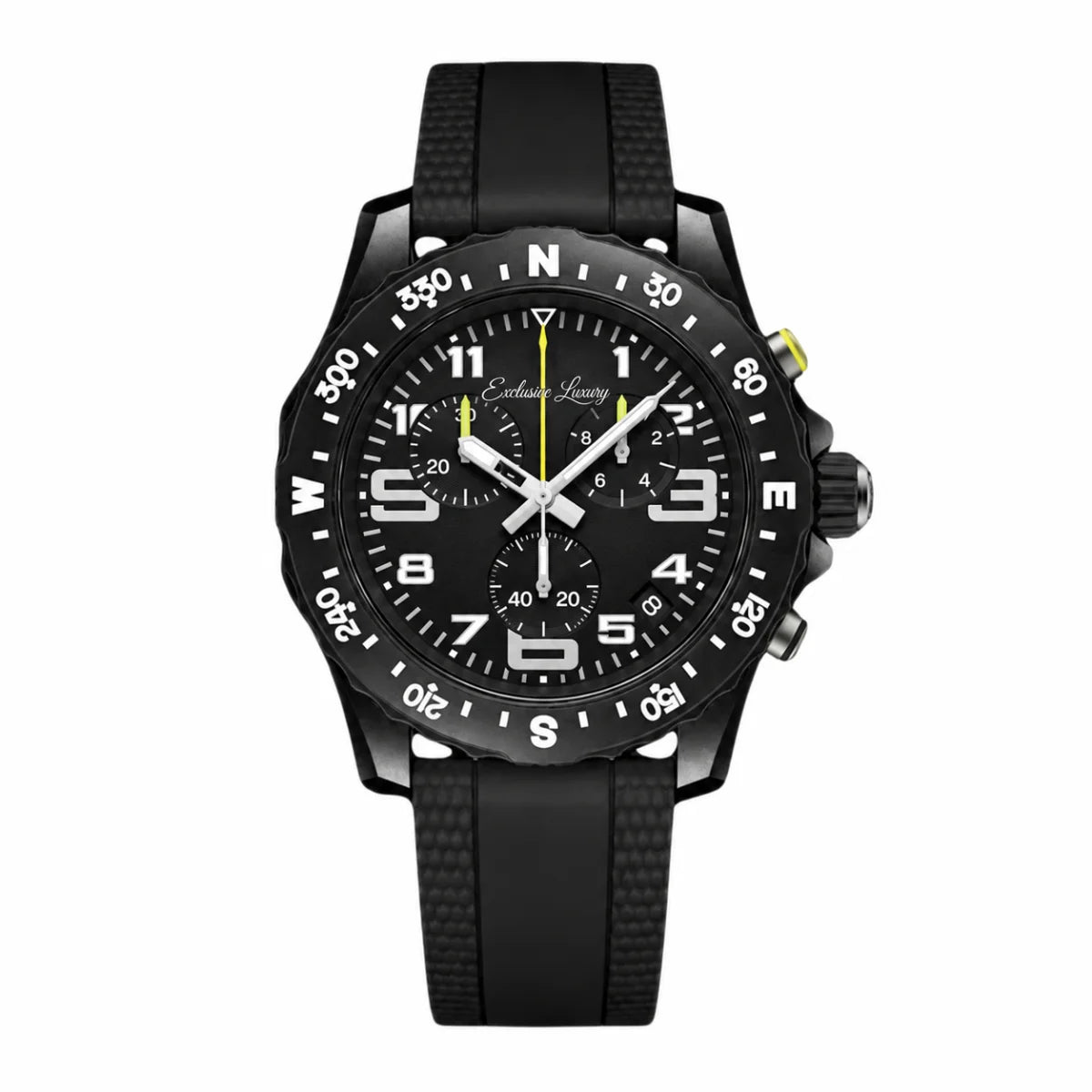 Sport Endurance Chrono – Black Dial | Sport Strap — Exclusive Luxury