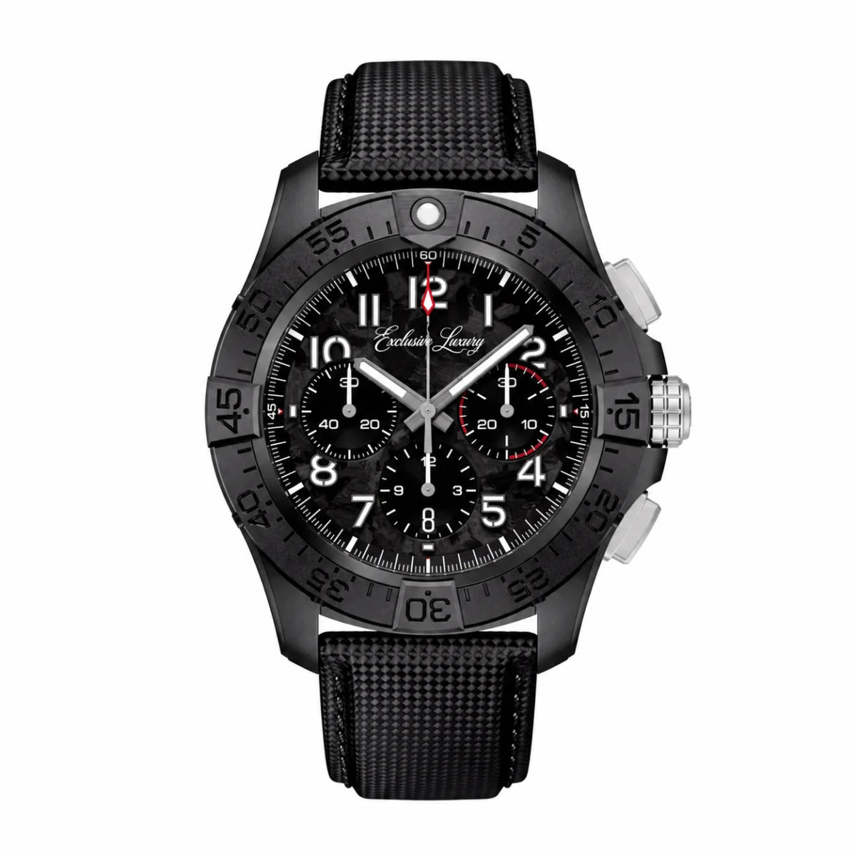 Tactical Diver Chrono – Black Dial | Stainless Steel Bracelet — Exclusive Luxury