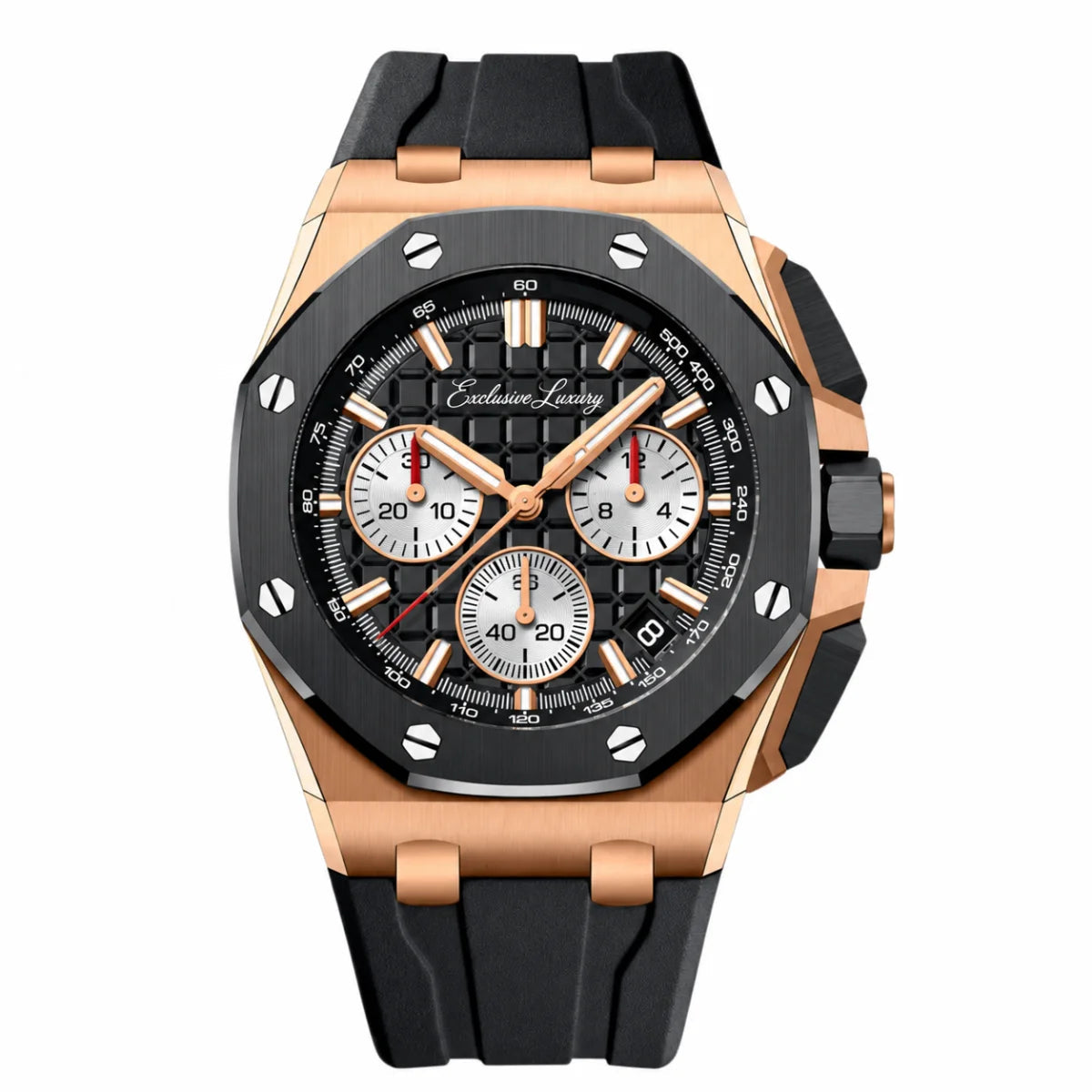 Offshore Chrono – Rose Gold & Black | 44 Mm — Exclusive Luxury