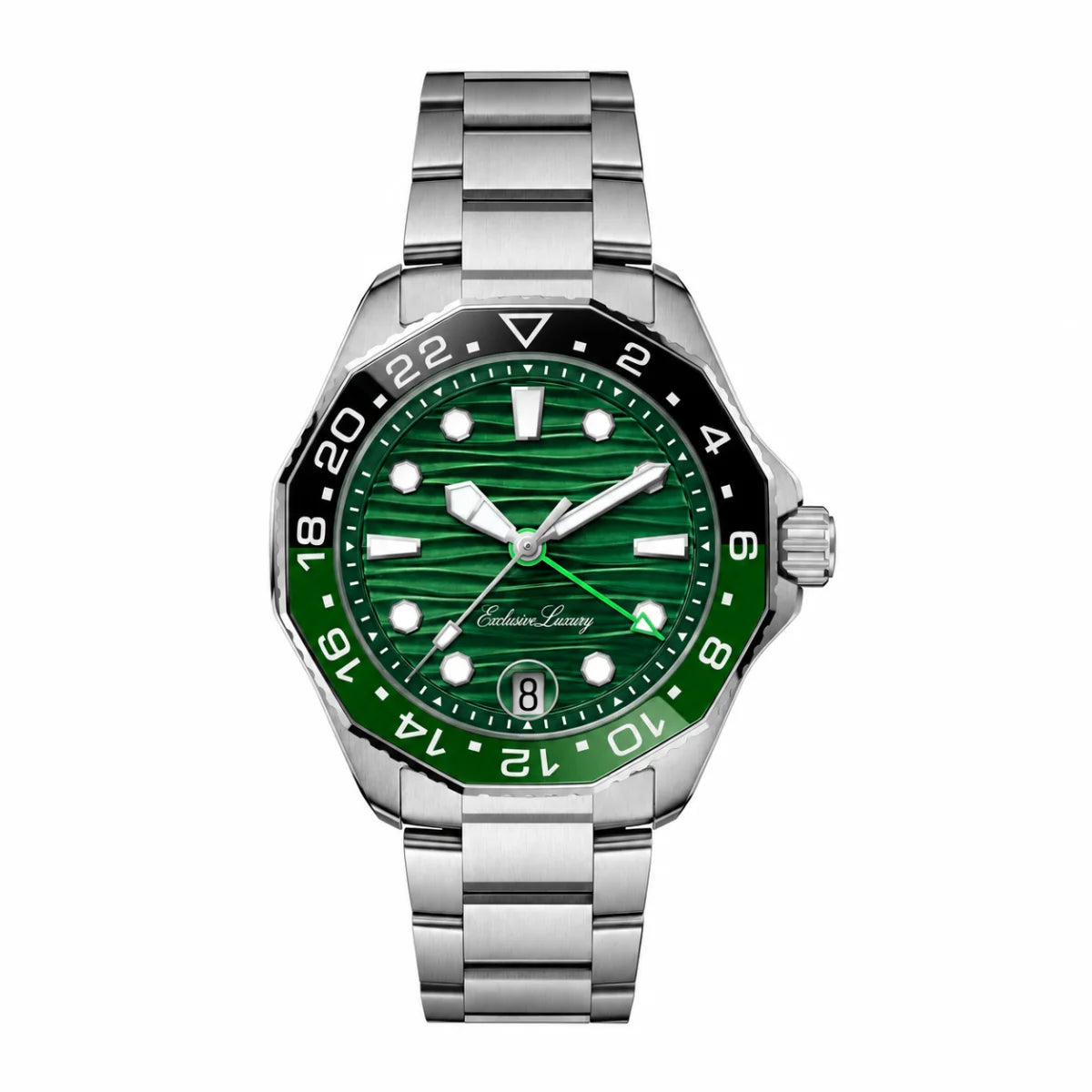Ocean Racing Gmt 300 – Green Dial | Automatic — Exclusive Luxury