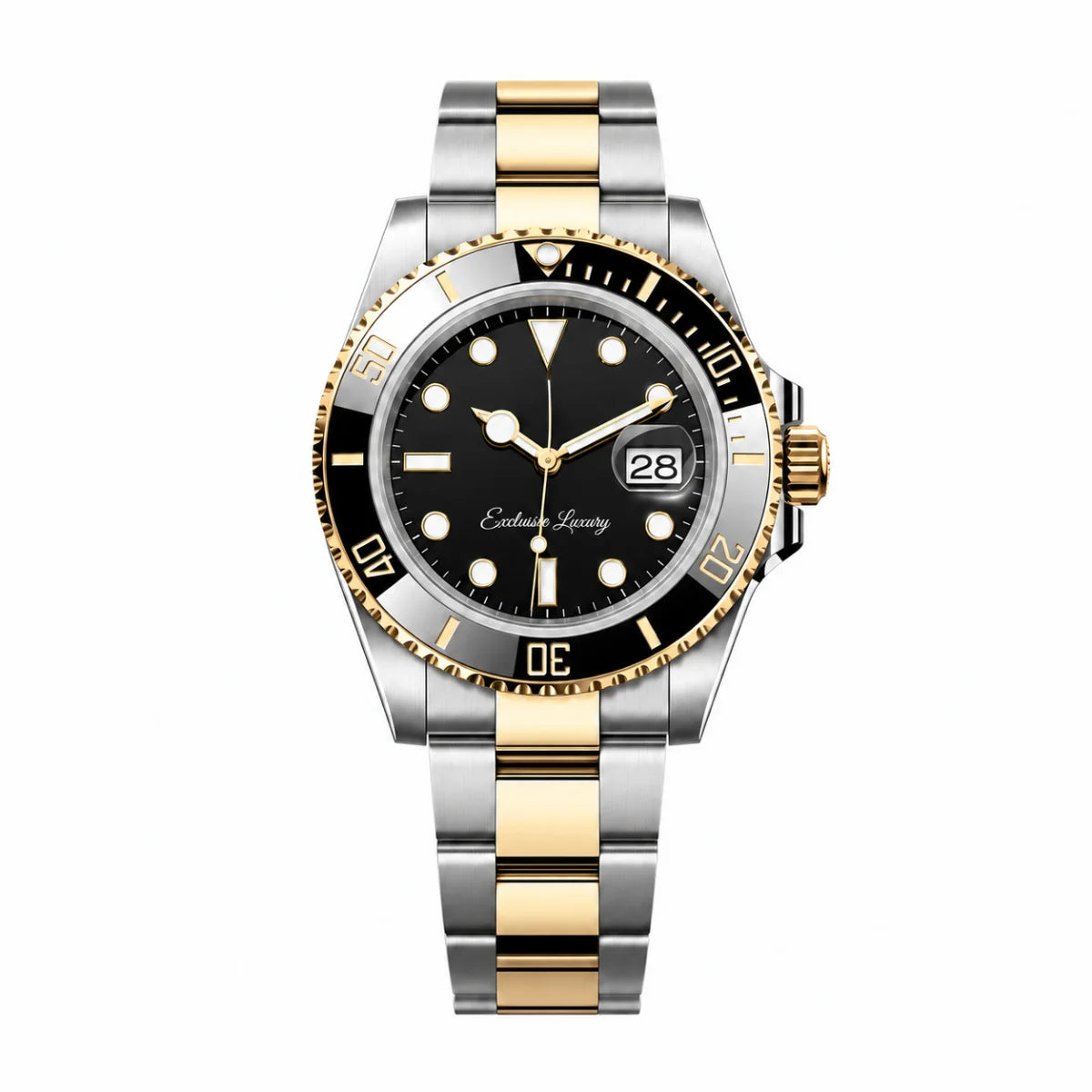 Ocean Diver 40 – Gray Dial | Bicolor Stainless Steel & Gold Tone — Exclusive Luxury