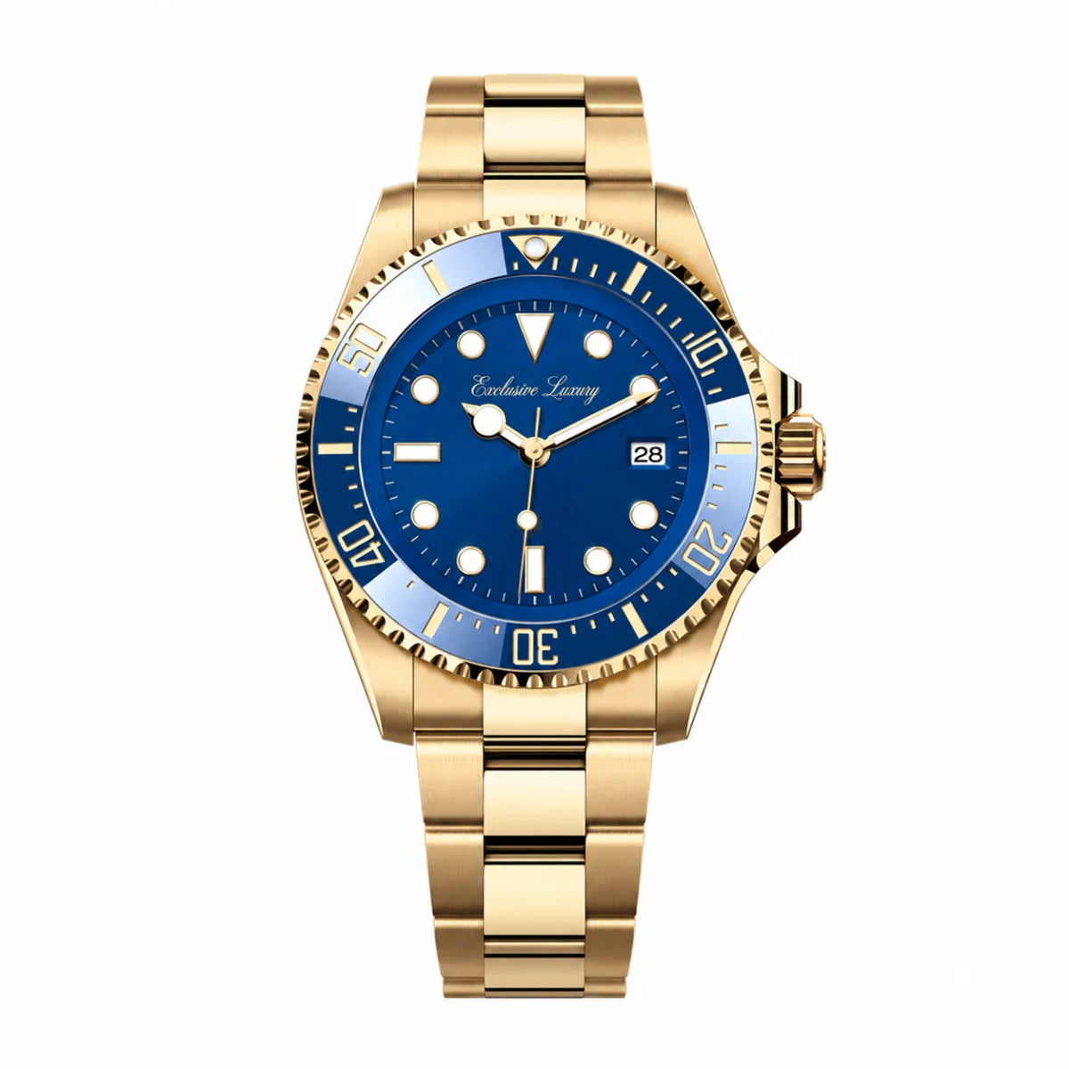 Ocean Diver 40 – Blue Dial | Yellow Gold Edition — Exclusive Luxury