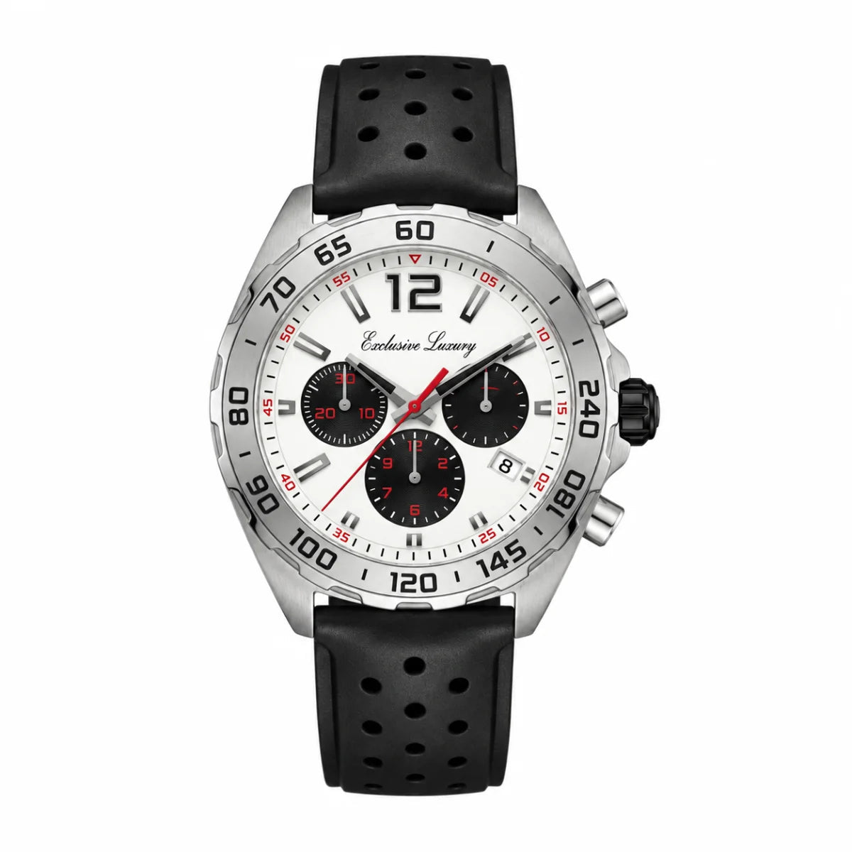 Formula Racing – Silver & Black | Sport Strap — Exclusive Luxury