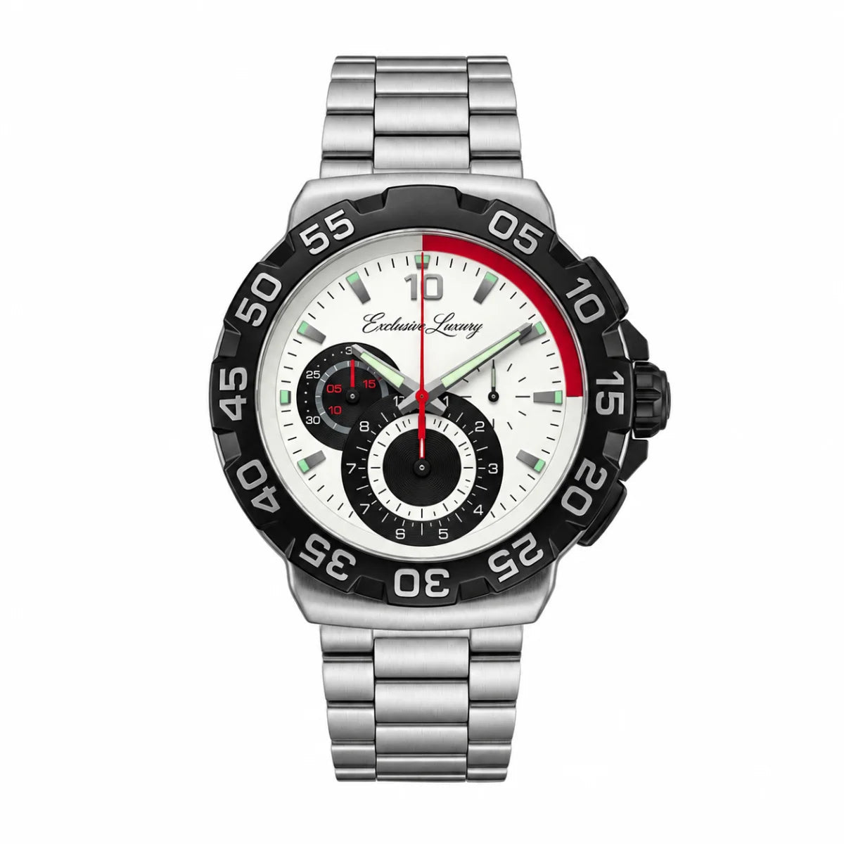 Formula Racing Chrono – White Dial | 44 Mm — Exclusive Luxury