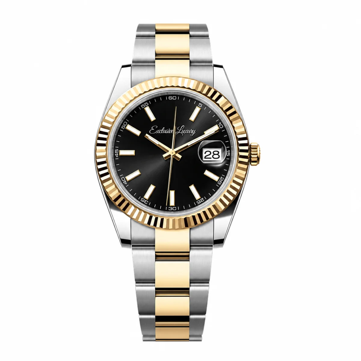 Classic Date 41 – Black Dial B — Exclusive Luxury