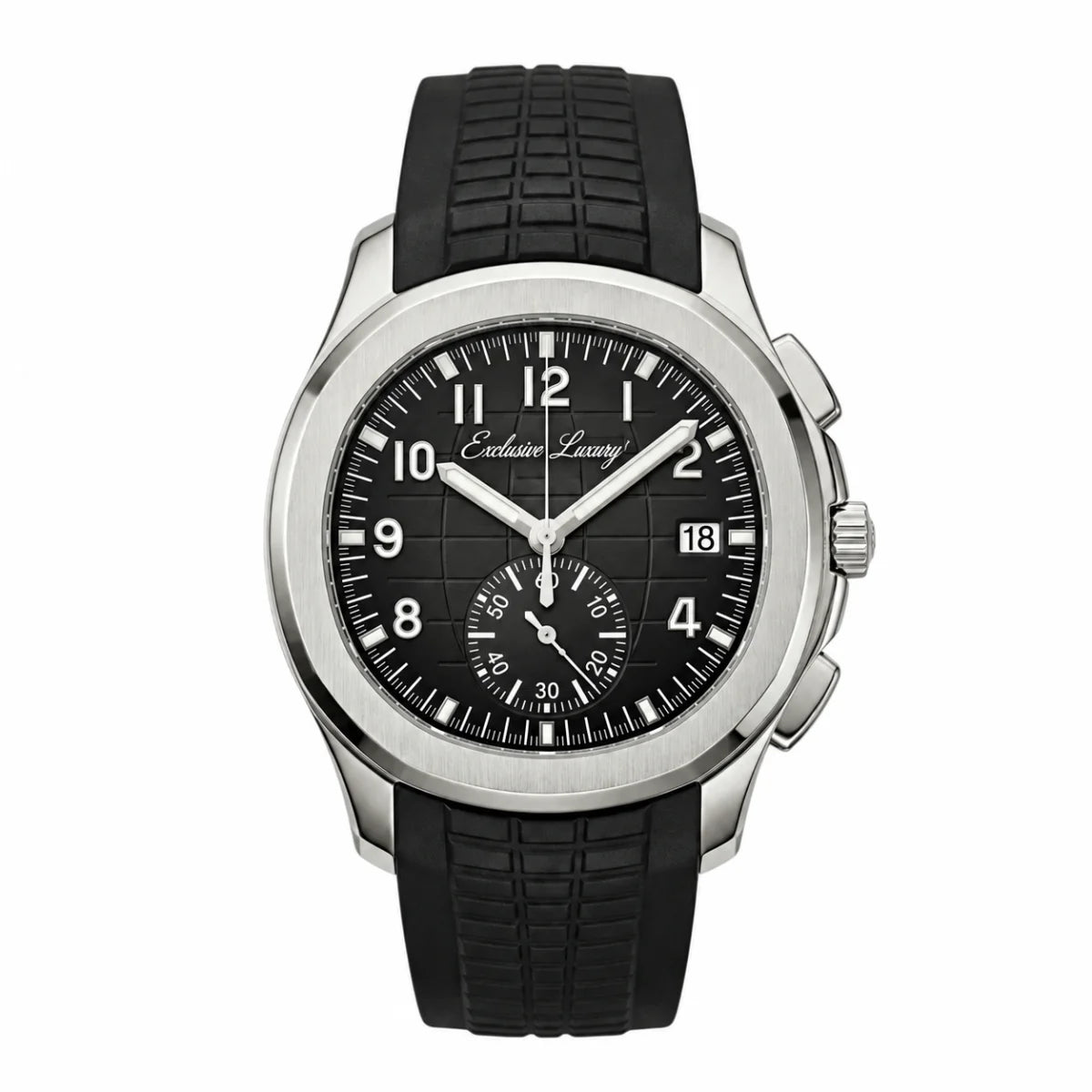 Aqua Sport Automatic – Black Dial | Rubber Strap — Exclusive Luxury