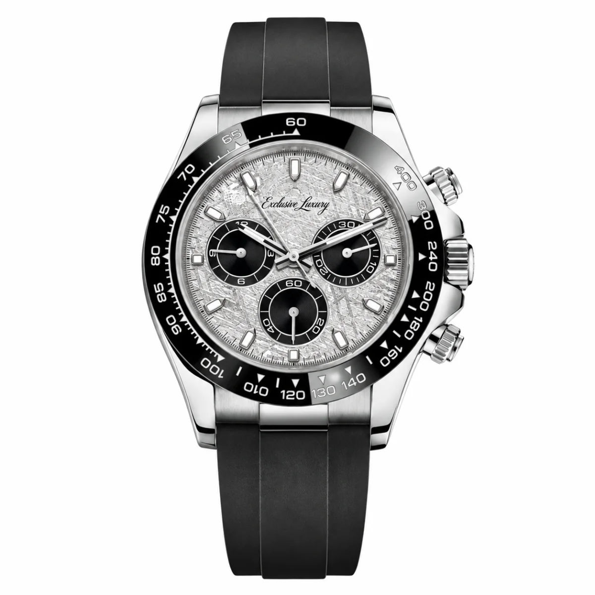 Speed Racing Chrono 40 – Meteorite Dial | Rubber Strap — Exclusive Luxury