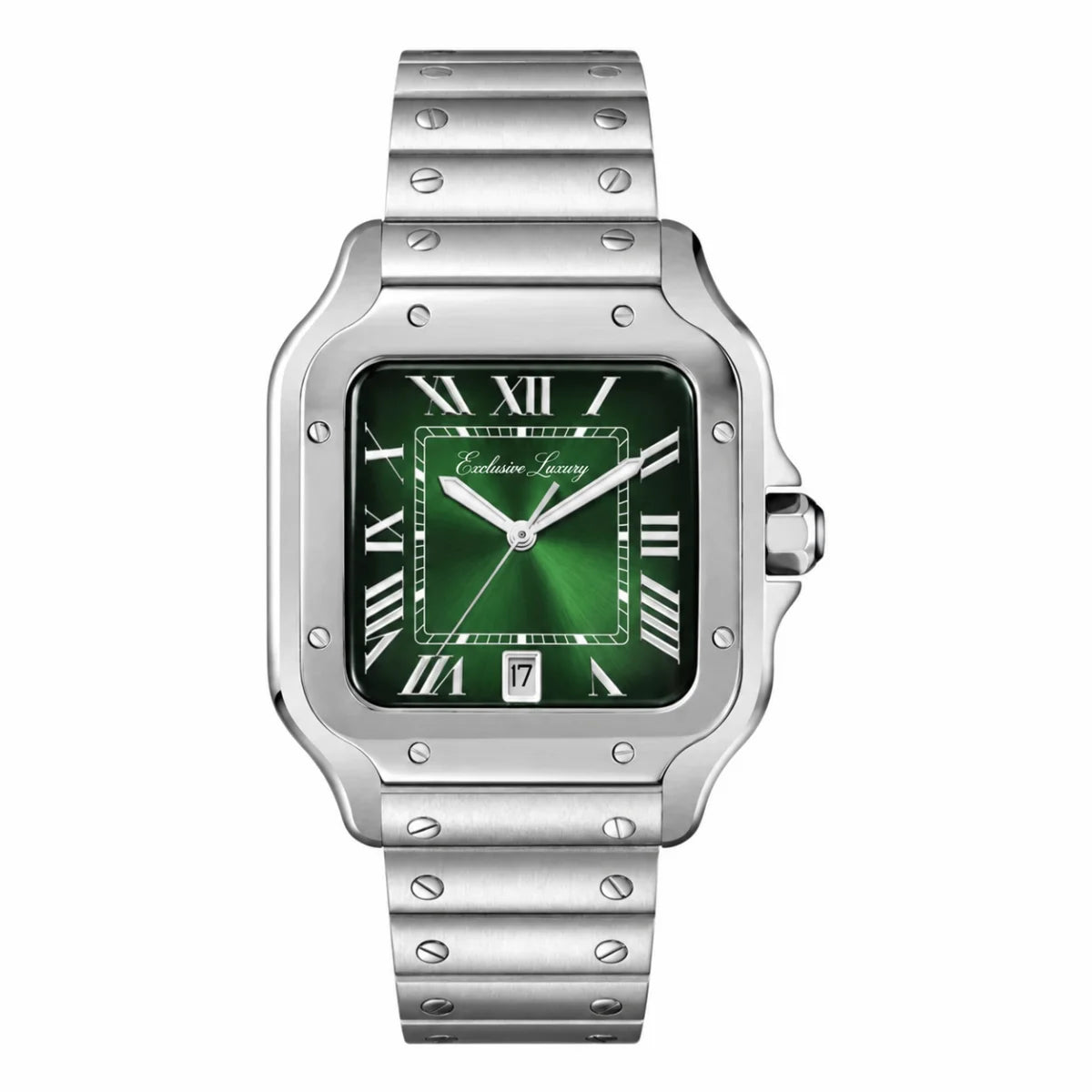 Urban Square Classic Automatic – Green | Steel Case — Exclusive Luxury