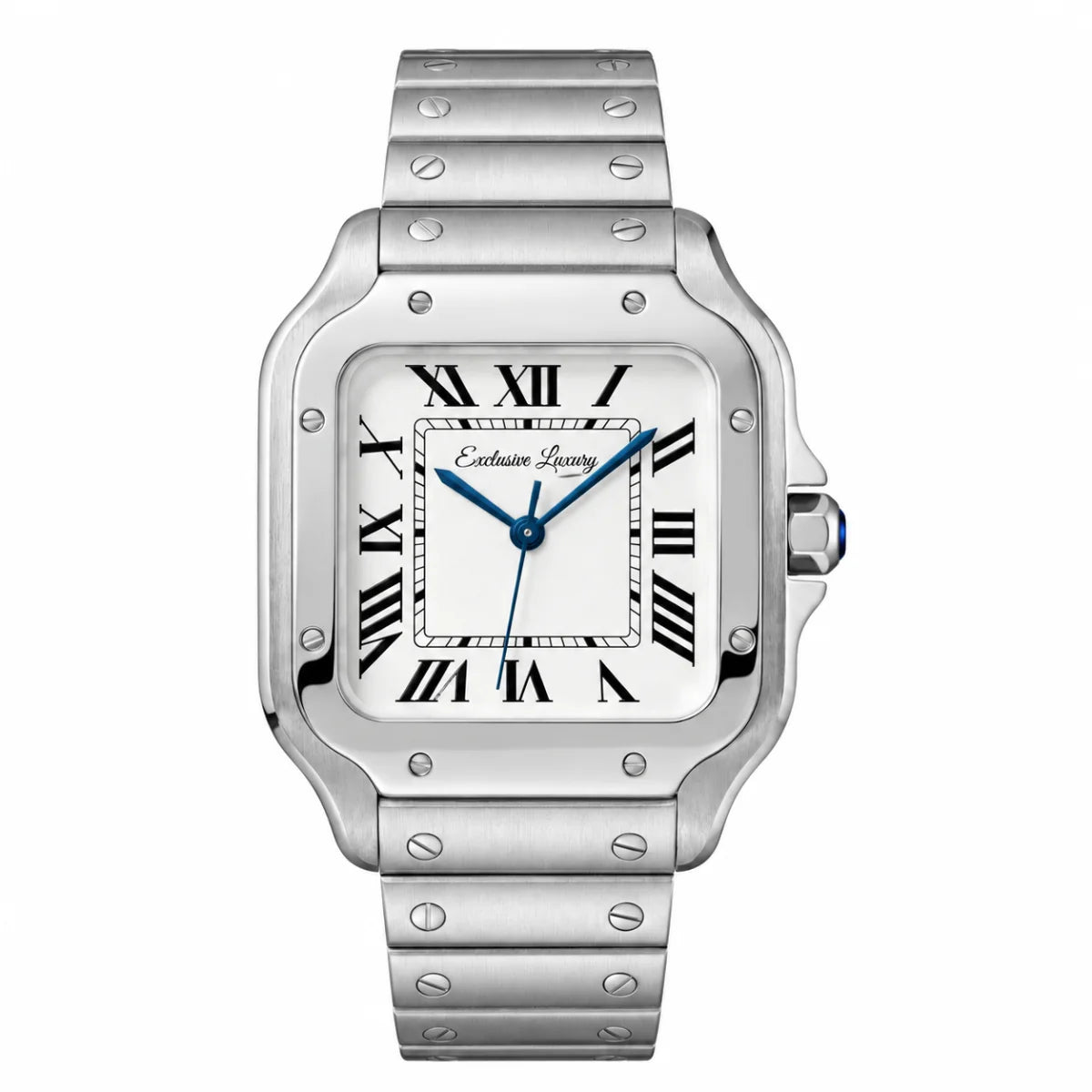 Urban Square Automatic – White Dial | Stainless Steel Case — Exclusive Luxury