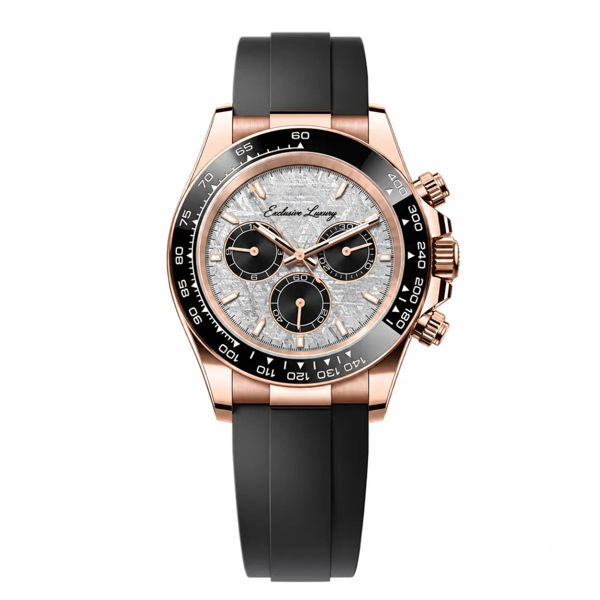 Speed Racing Chrono – Meteorite Dial | Flexible Rubber Strap — Exclusive Luxury