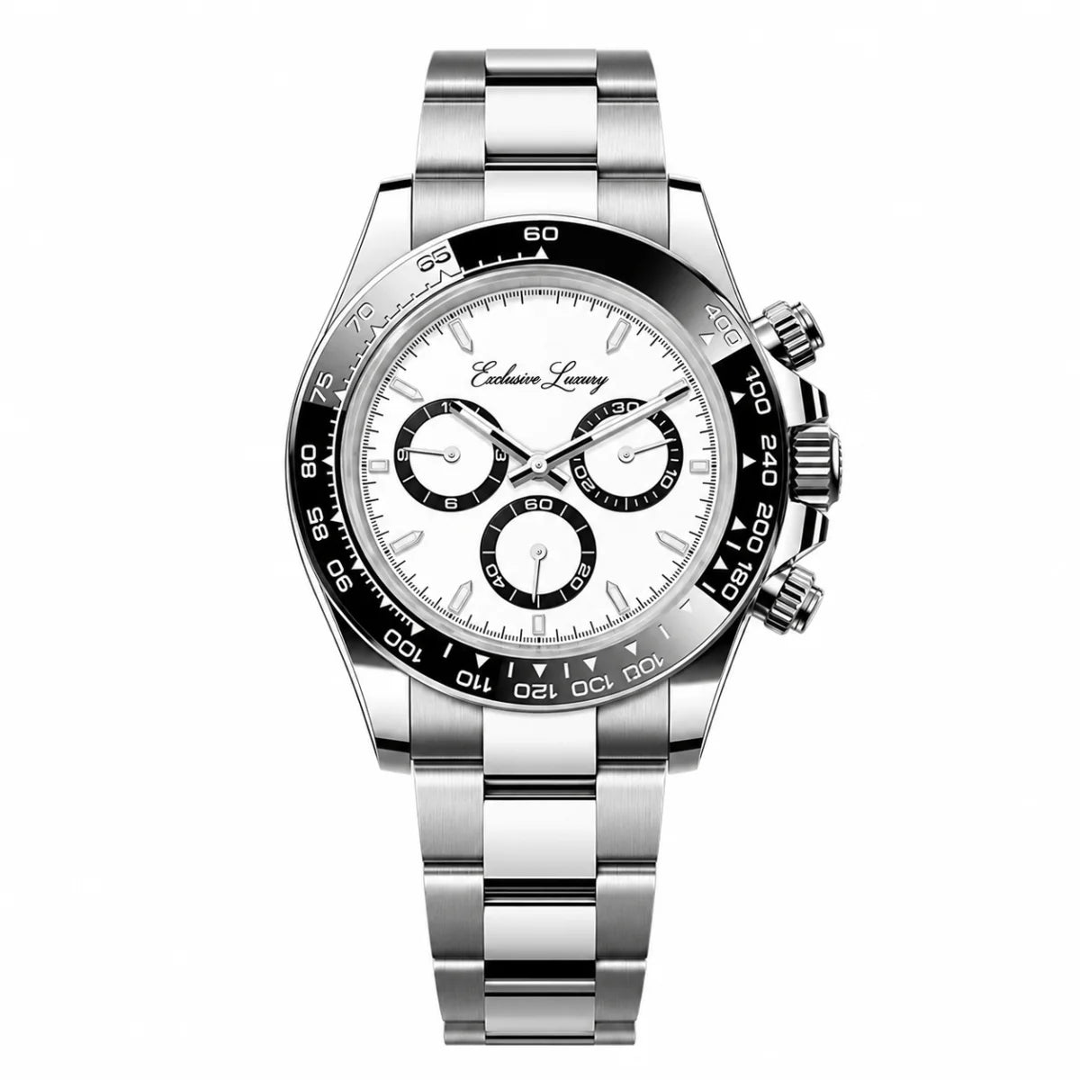 Speed Racing Chrono 40 – White Dial — Exclusive Luxury