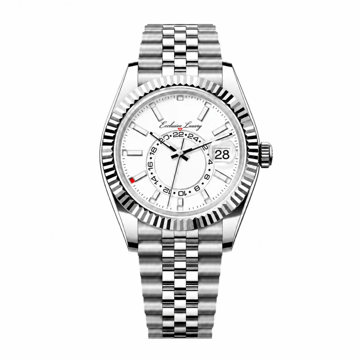 Sky Traveler – White Dial — Exclusive Luxury