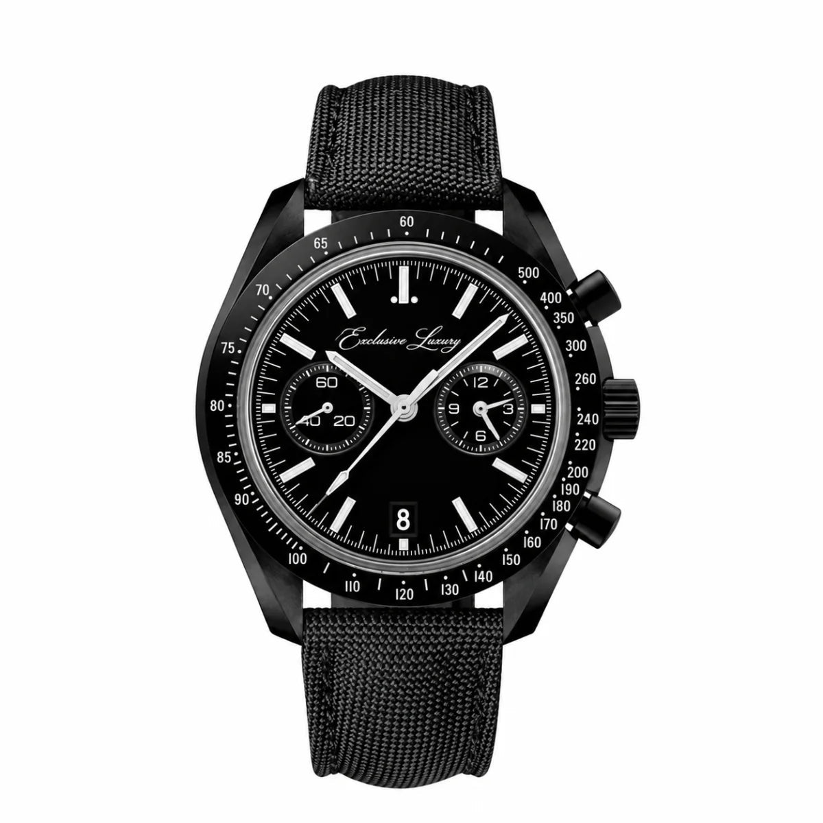 Racing Chrono Pro 42 – Full Black Edition | Nylon Strap — Exclusive Luxury