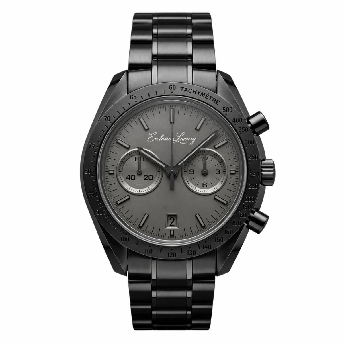 Racing Chrono Pro 42 – Full Black Steel Edition | Chronograph — Exclusive Luxury