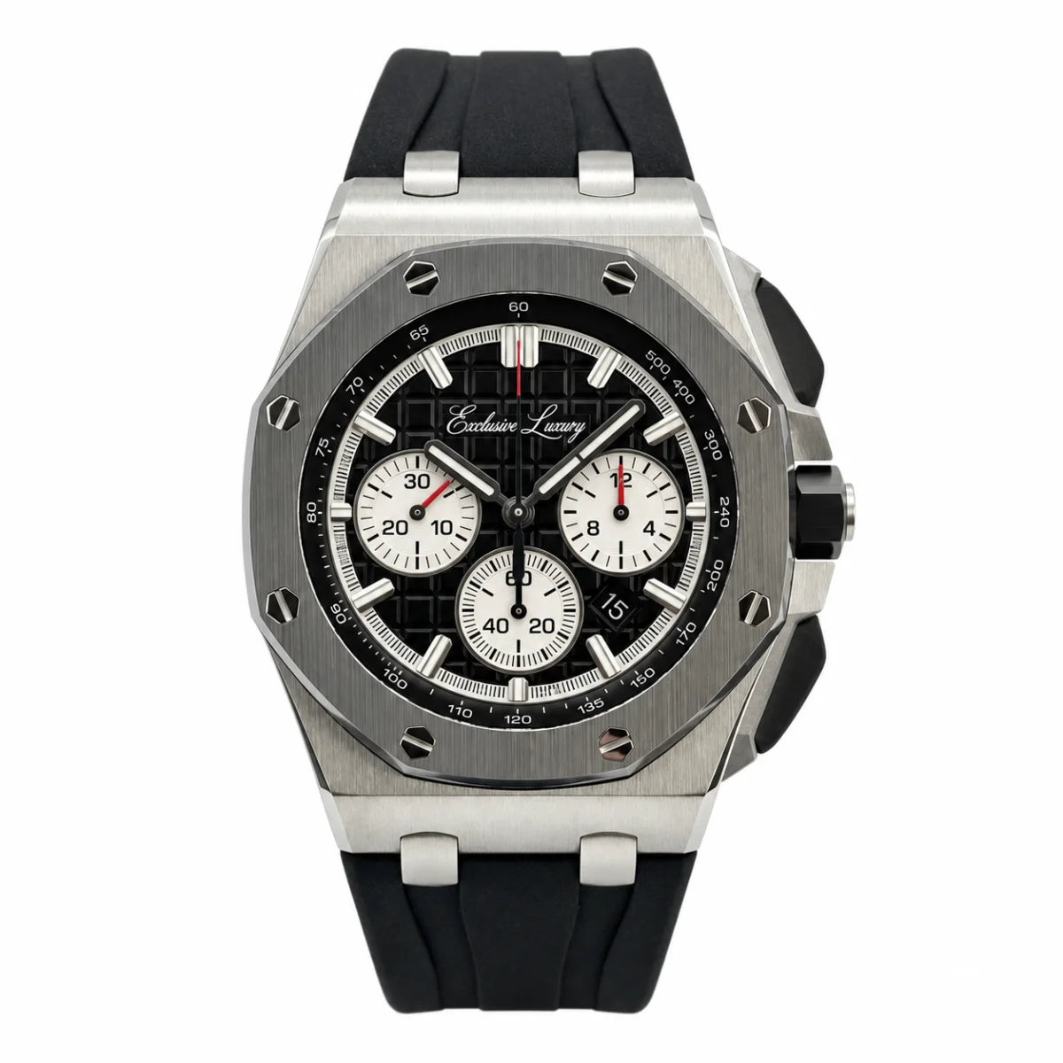 Octagon Sport Chrono – Black Dial | Stainless Steel Case — Exclusive Luxury