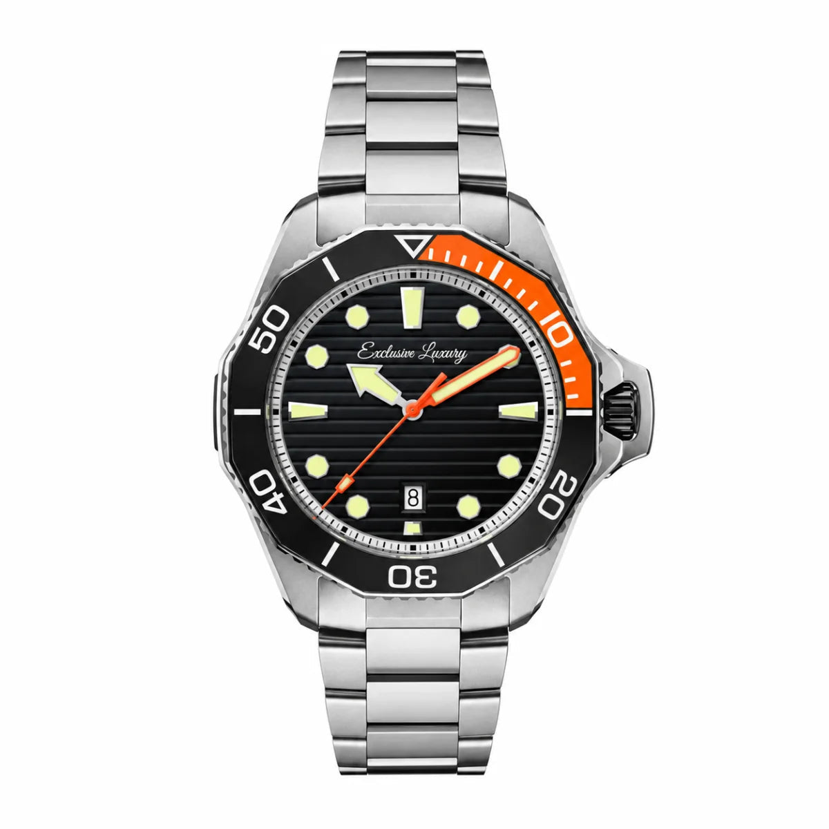 Ocean Racing – 43 Mm | Black Dial | Stainless Steel Bracelet — Exclusive Luxury