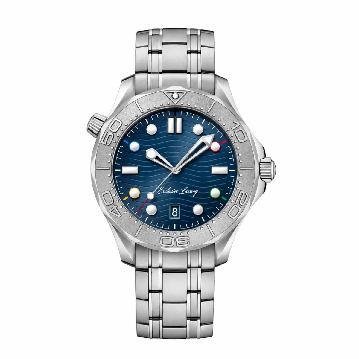 Ocean Diver Pro – Blue Wave Dial — Exclusive Luxury