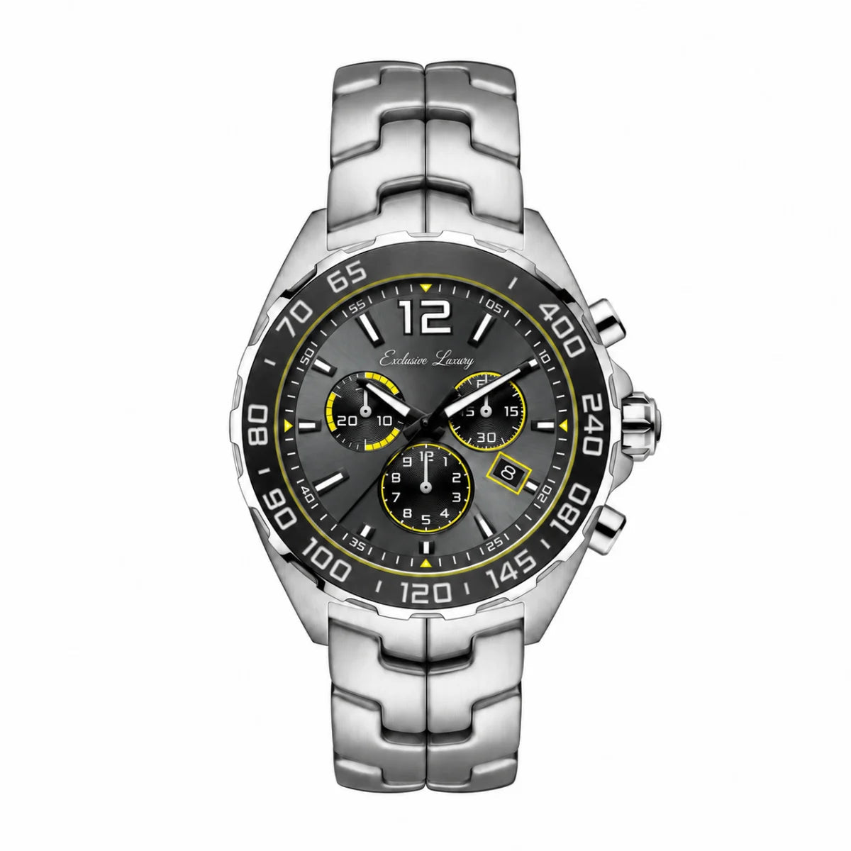 Formula Racing Chrono – Black & Yellow | 44 Mm — Exclusive Luxury