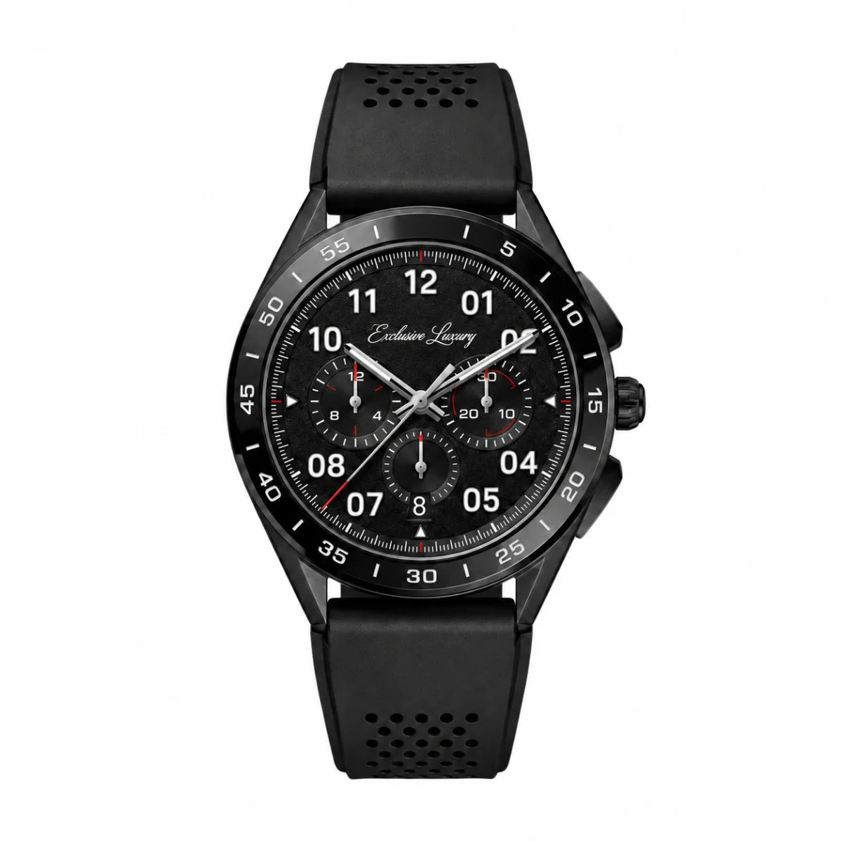 Formula Racing Chrono – Black | Rubber Strap — Exclusive Luxury