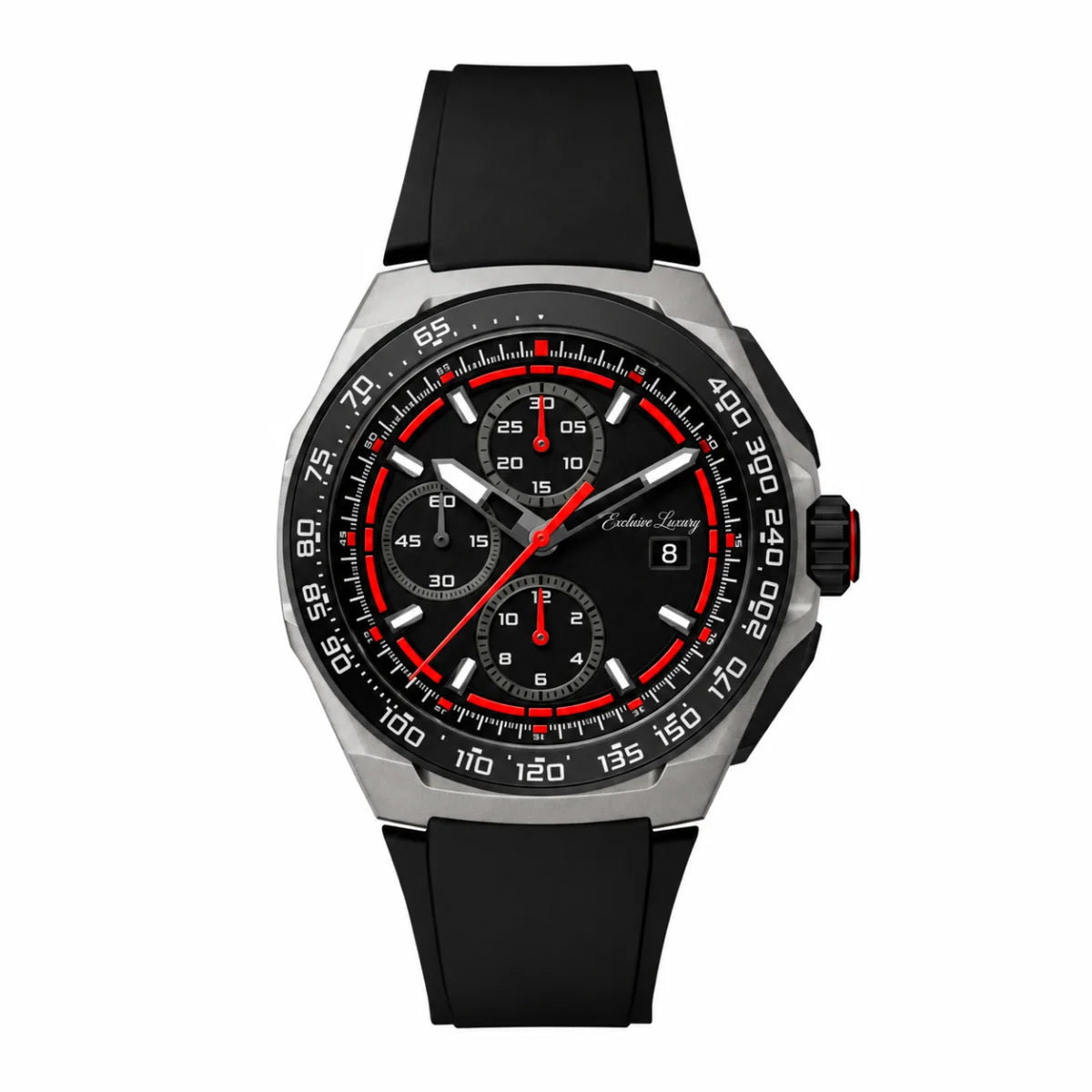 Formula Racing Chrono – Black & Red — Exclusive Luxury