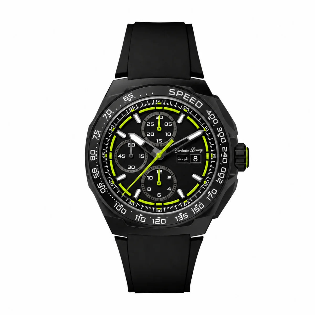 Formula Racing Chrono – Black & Yellow — Exclusive Luxury