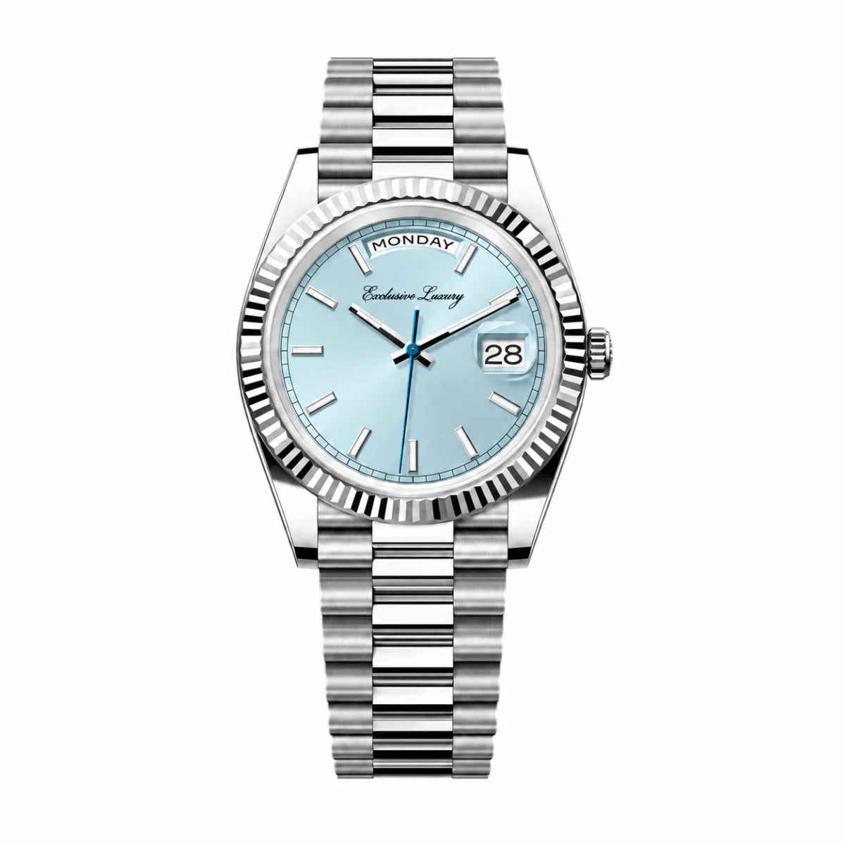 Executive Calendar 40 – Ice Blue Dial — Exclusive Luxury