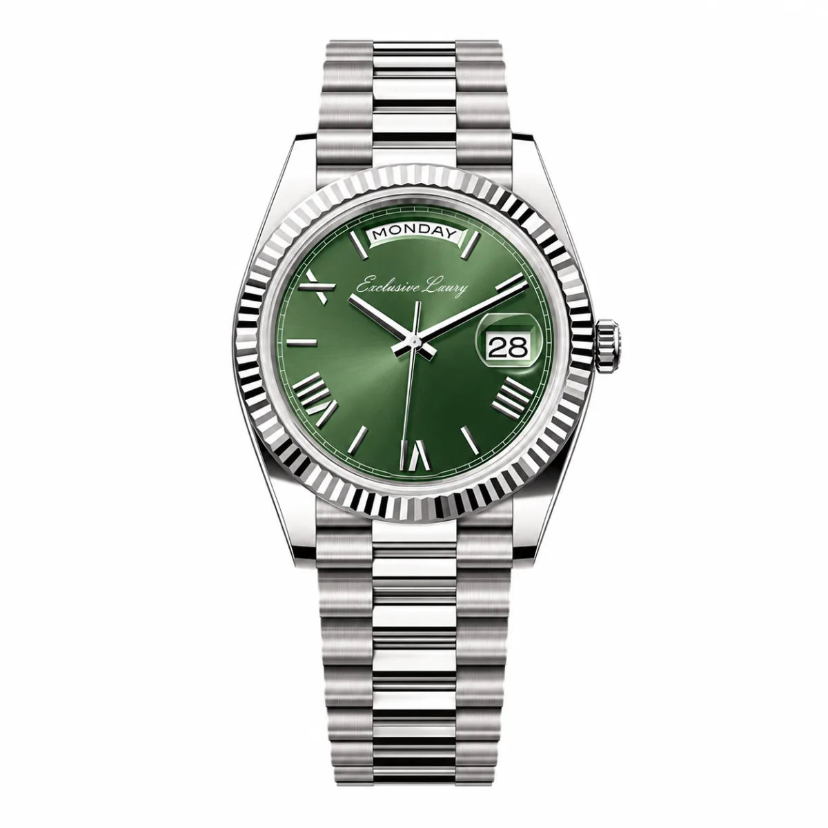 Executive Calendar 40 – Green Dial — Exclusive Luxury