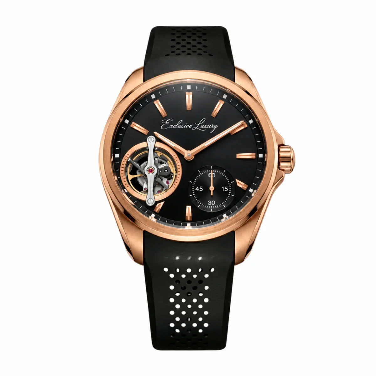 Classic Racing Pendulum – Rose Gold | Black Dial — Exclusive Luxury
