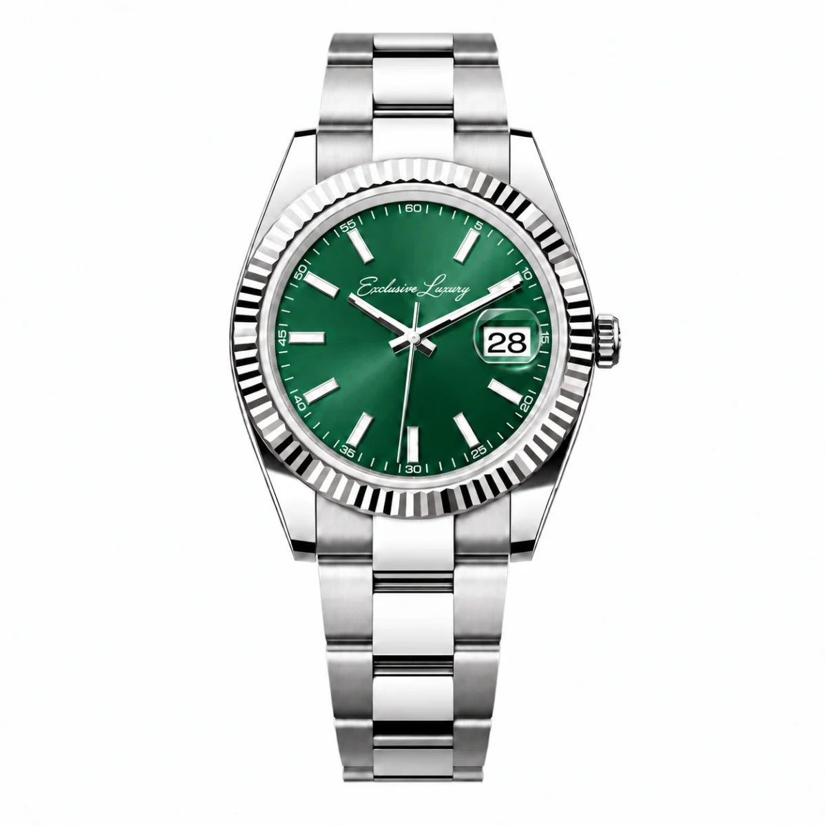Classic Date 41 – Green Dial — Exclusive Luxury