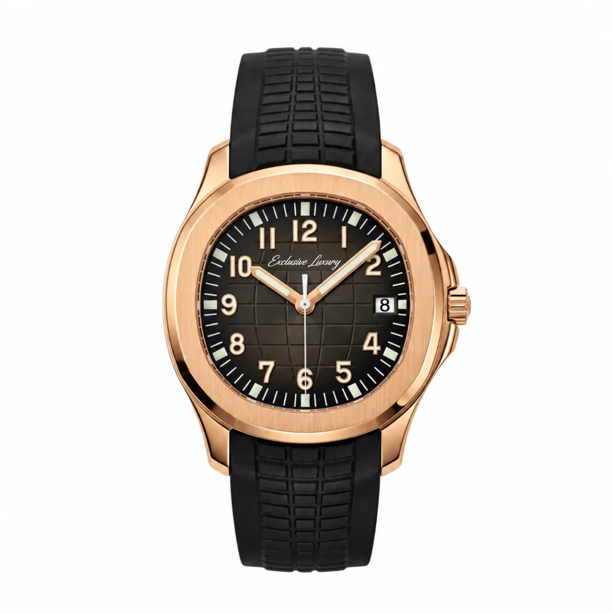 Aqua Sport Automatic – Black | Rose Gold Look — Exclusive Luxury