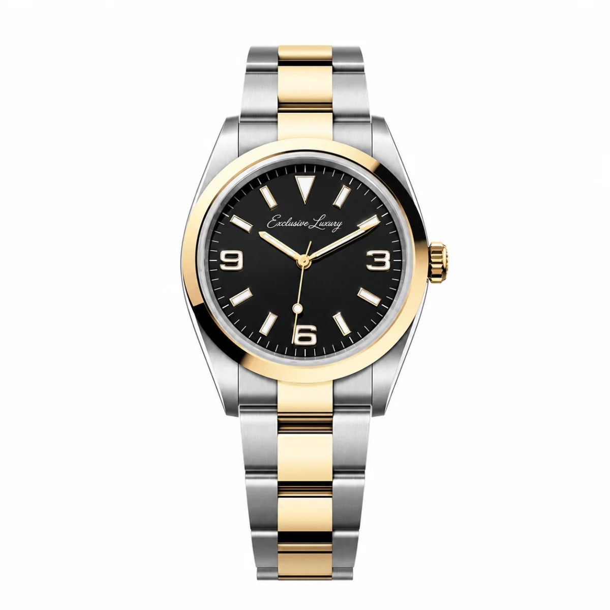 Adventure Field – Black Dial | Bicolor Stainless Steel & Gold Tone — Exclusive Luxury